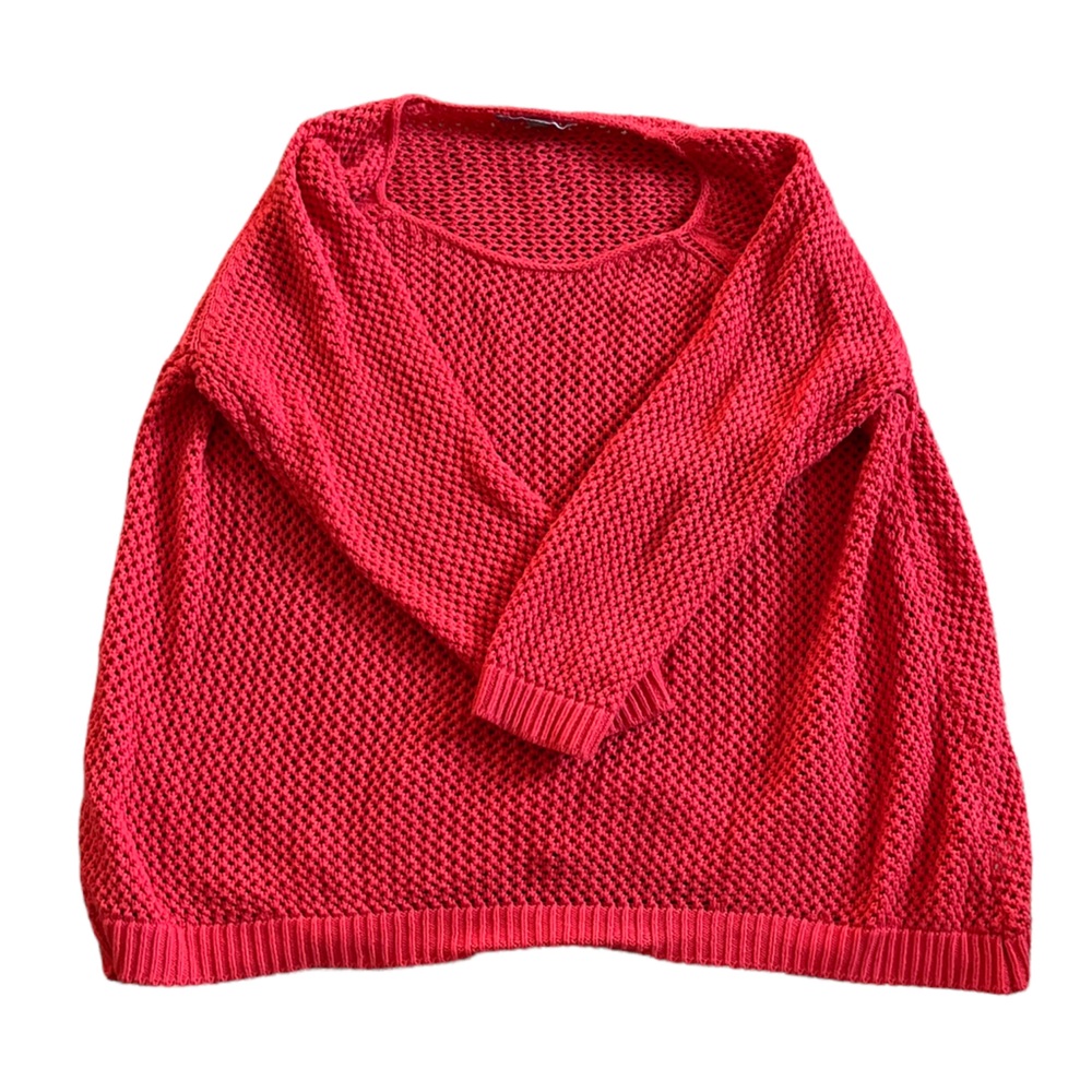 Valerie Stevens Pink Long Sleeve Knit Sweater | Women's 2X - Picture 2 of 5